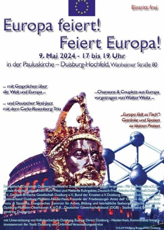 Pauluskirche Duisburg - Europa feiert! Feiert Europa!